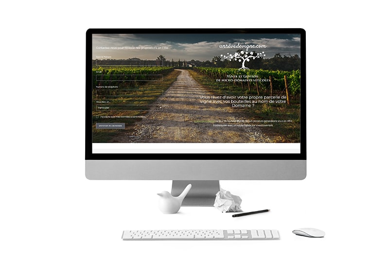 website Un rêve de vigne mac